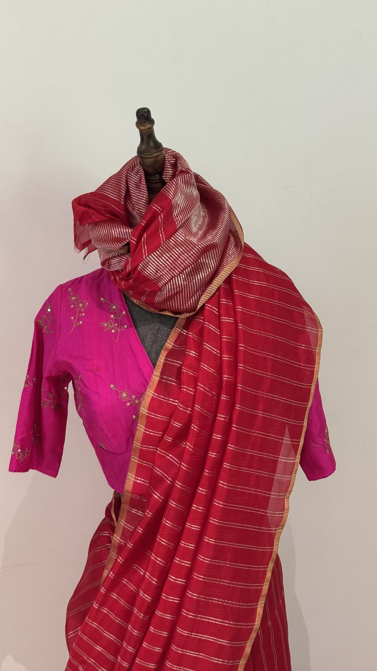 Chanderi sari | Striped