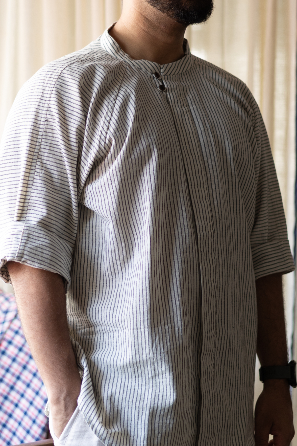Lines | Relaxed Khadi shirt