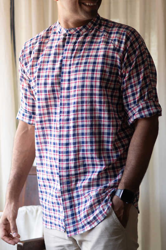 Madras | Relaxed Khadi shirt