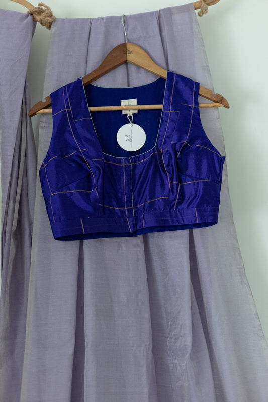 Penny | Chanderi gold checks