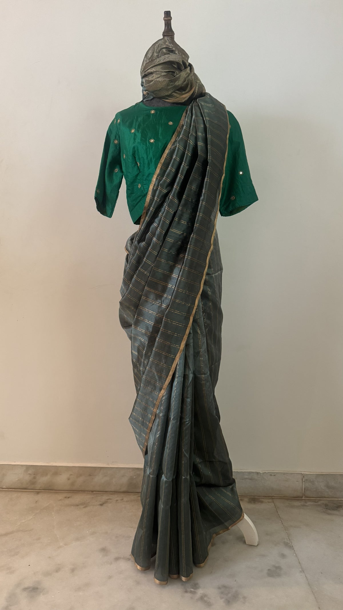 Chanderi sari | Striped